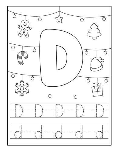 Christmas Letter D