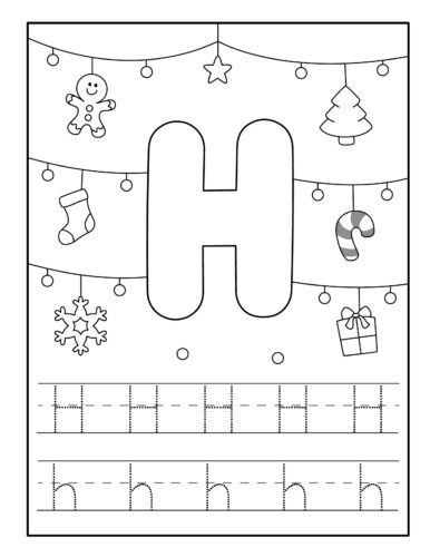 Christmas Letter H