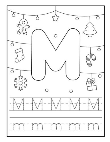 Christmas Letter M