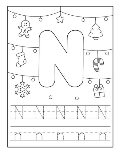 Christmas Letter N