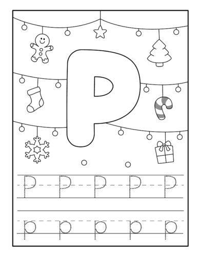 Christmas Letter P