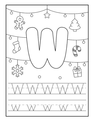 Christmas Letter W