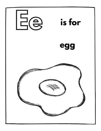 E is for Egg