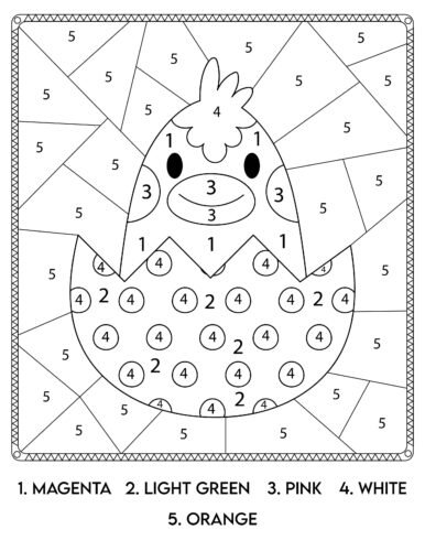 Easter egg with spotted pattern