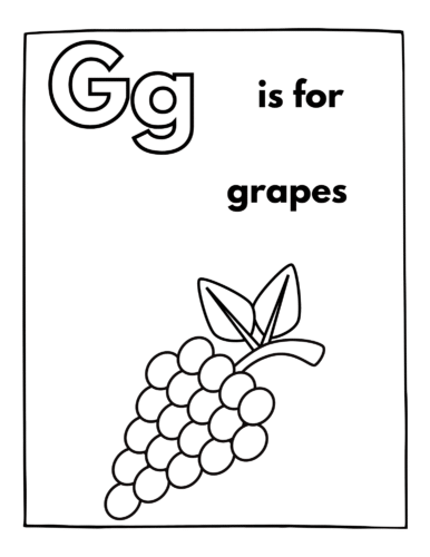 G is for Grapes