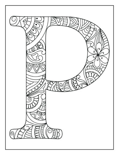 Uppercase letter P