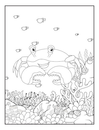 Large crab with many tentacles