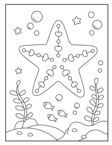 ornate starfish with decorative bead design