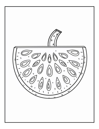 Watermelon slice with seeds dripping